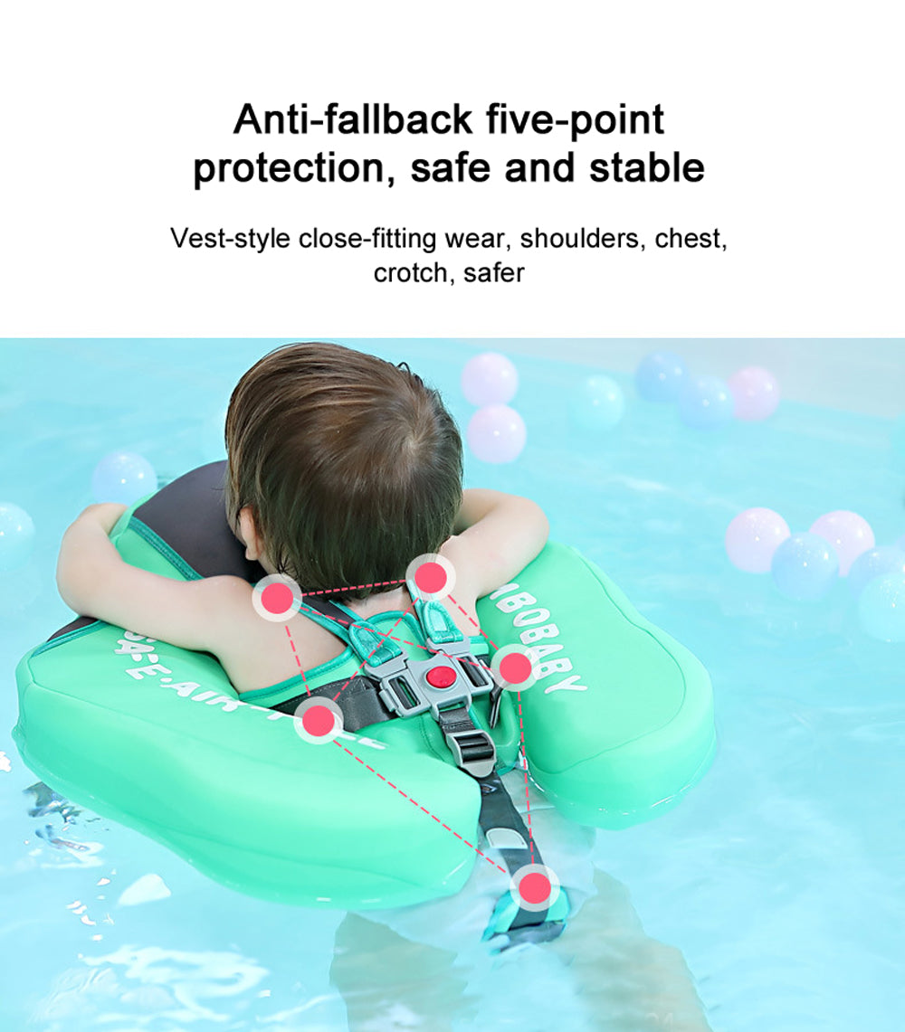 Baby Swimming Float with Canopy and Tail Butterfly Sun Protection