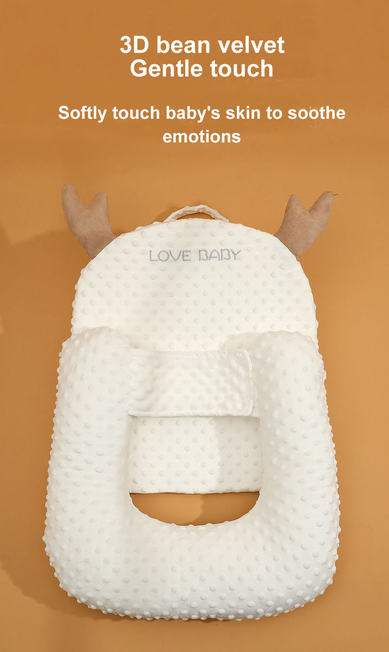 Baby Anti-Spitting up Slope Pillow Anti Reflux Lounger Bed Crib