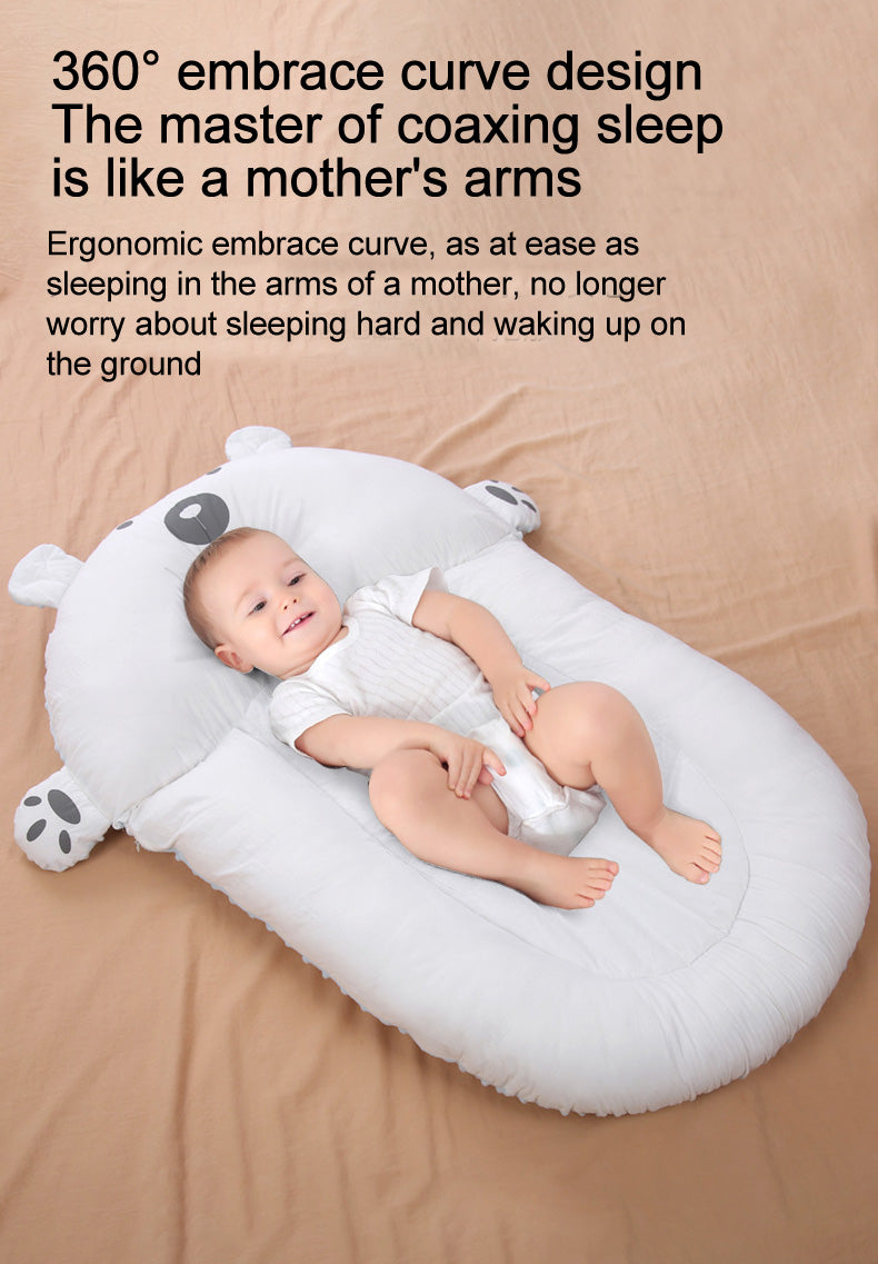 Baby Newborn Lounger Nest Infant Breathable Two-Sided Cartoon Sleeping Beds