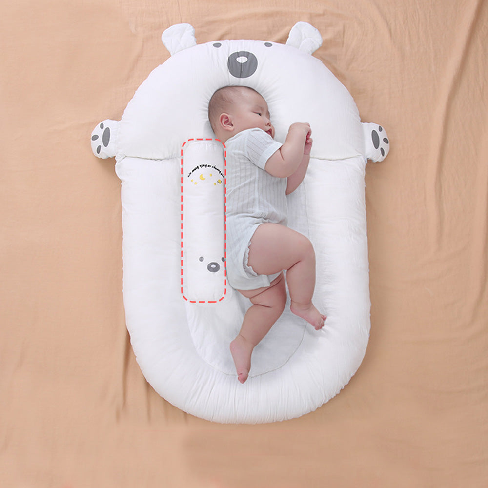 Baby Newborn Lounger Nest Infant Breathable Two-Sided Cartoon Sleeping Beds