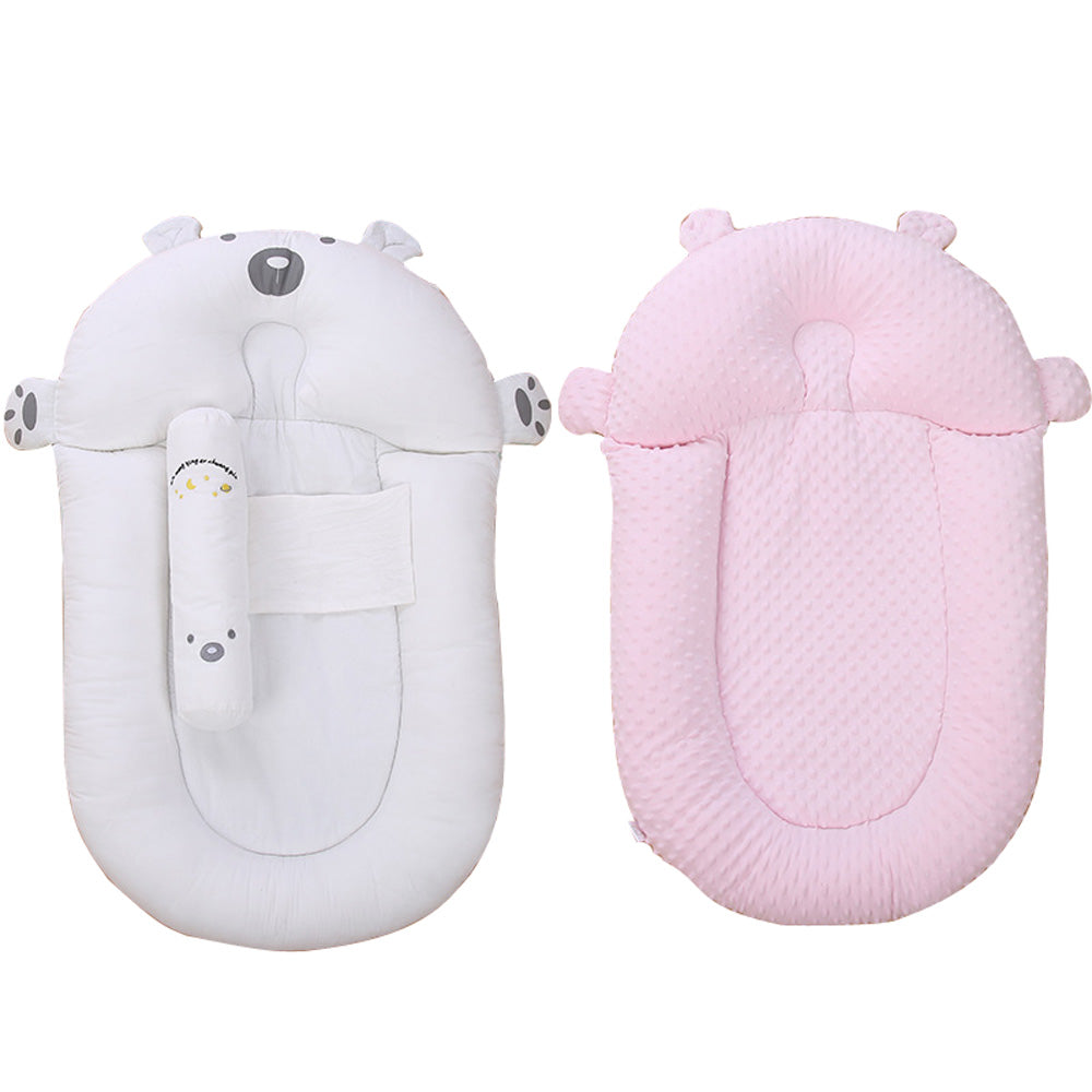 Baby Newborn Lounger Nest Infant Breathable Two-Sided Cartoon Sleeping Beds