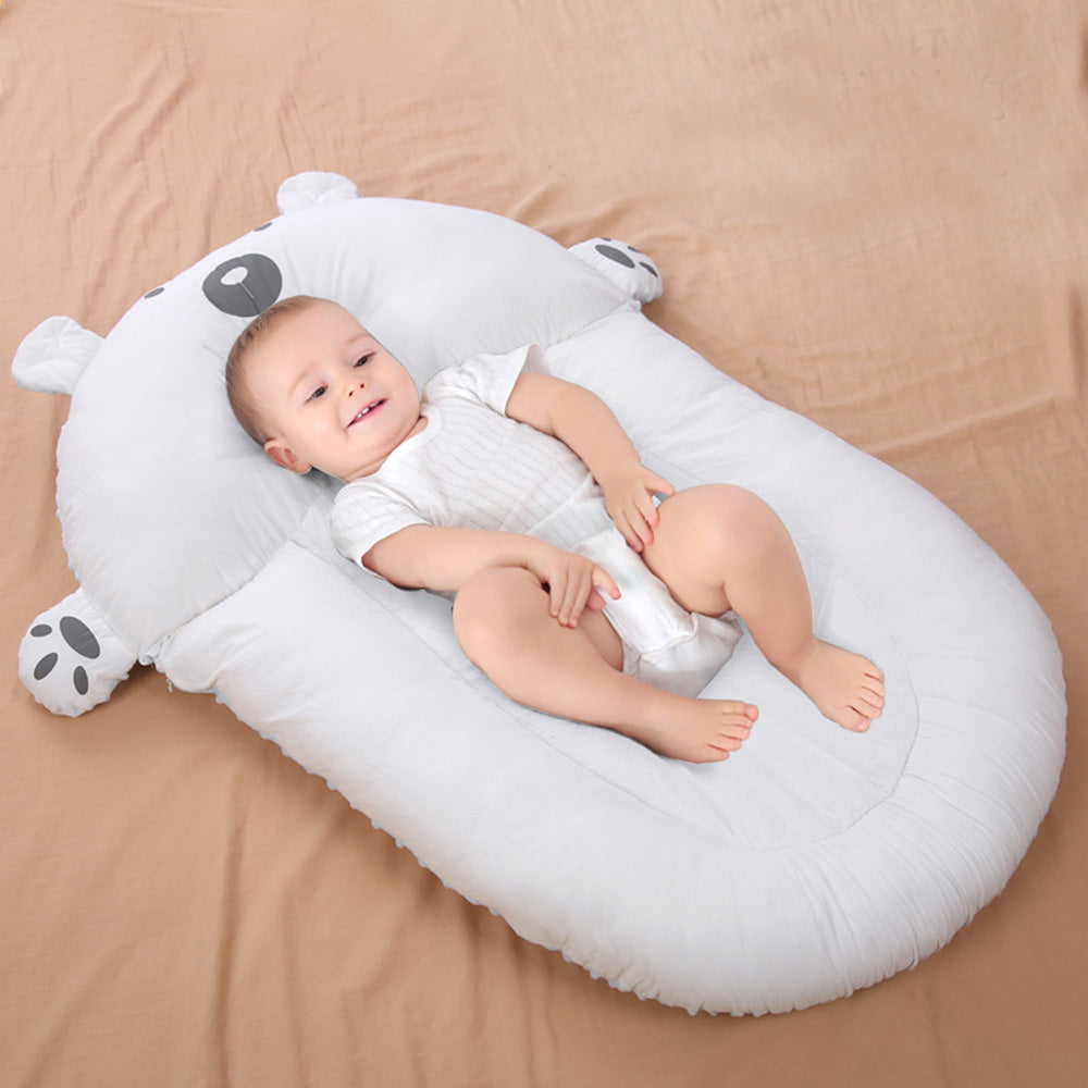 Baby Newborn Lounger Nest Infant Breathable Two-Sided Cartoon Sleeping Beds
