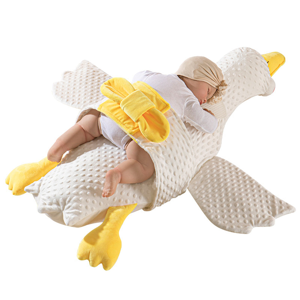 Big white goose baby exhaust pillow newborn airplane pillow soothe baby to sleep