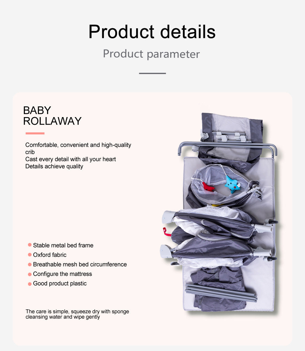 Diaper changing care table bassinets movable bedside Sleeper Crib Foldable