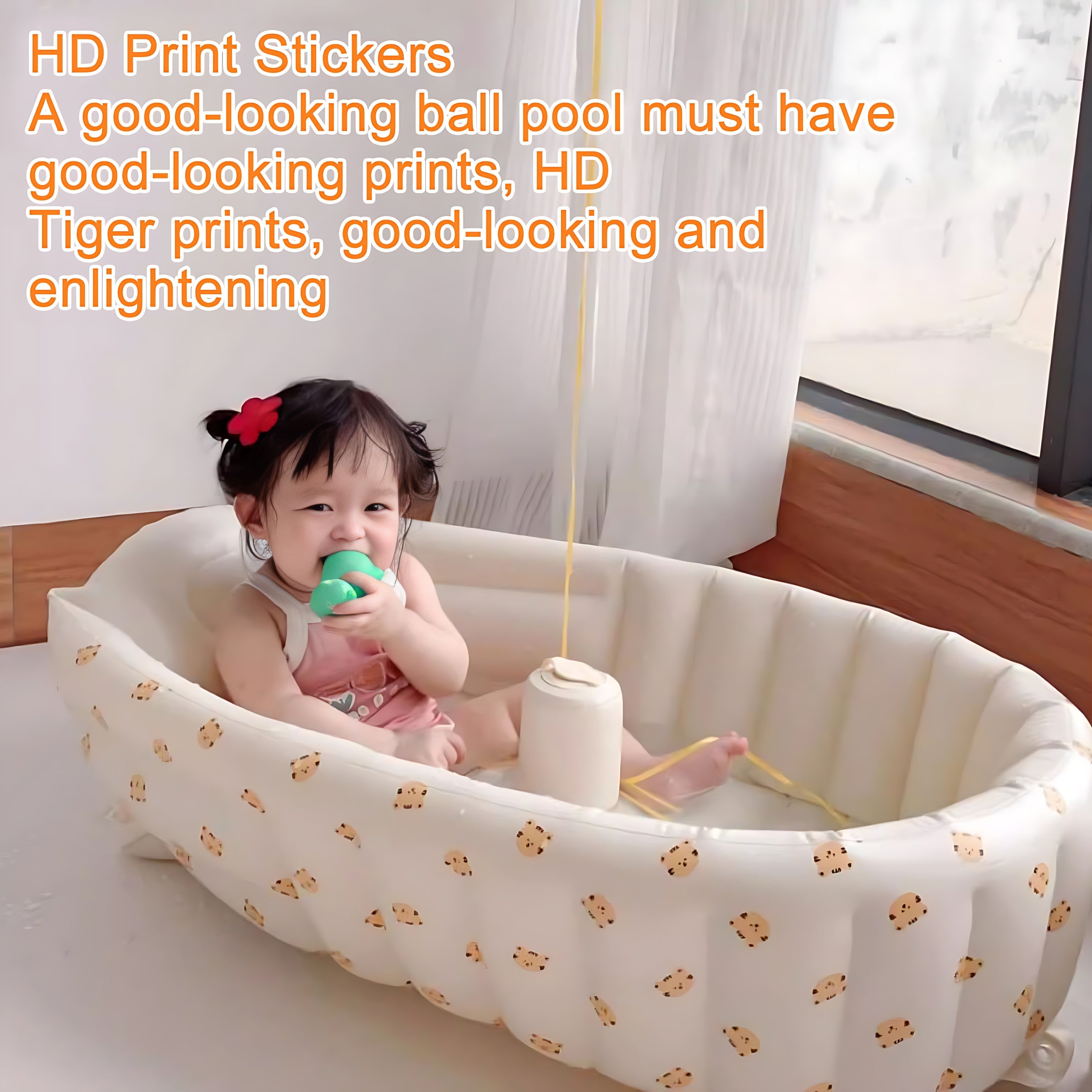 Portable baby bath tub newborn bath foldable children's inflatable swimming pool