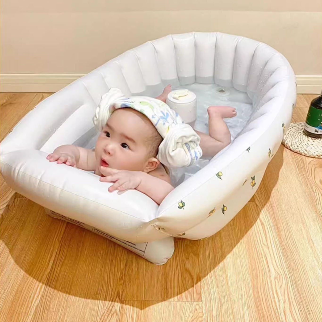 Portable baby bath tub newborn bath foldable children's inflatable swimming pool