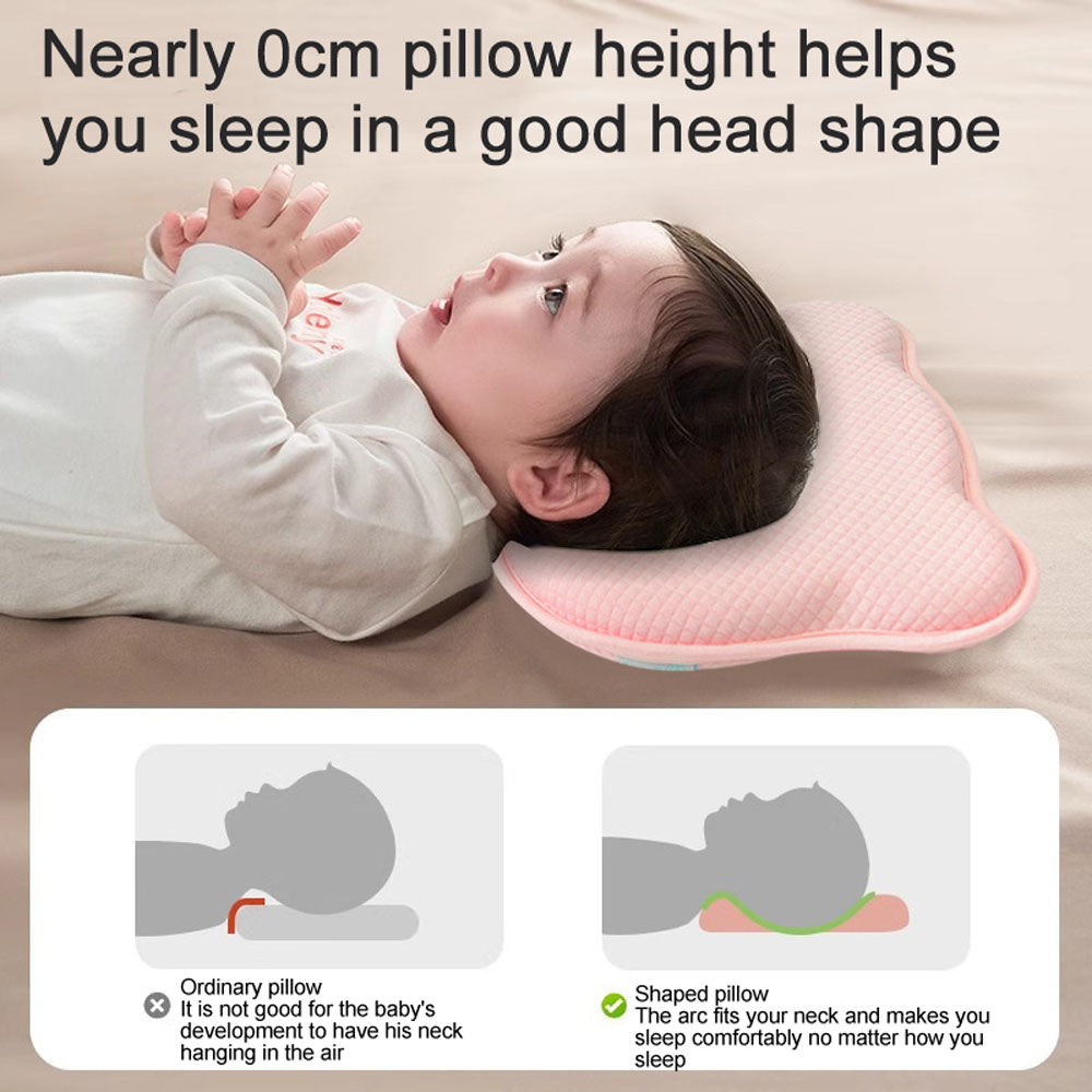 Baby Newborn Anti Flat Head Pillow Tilt Memory Foam