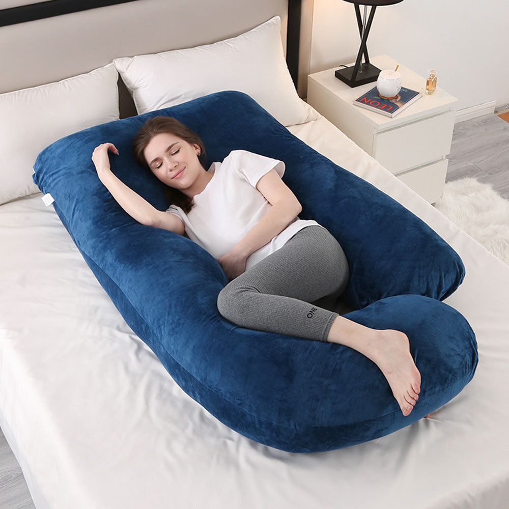 G Shaped Body Pillow: Ergonomic Support for Moms & Bump Comfort