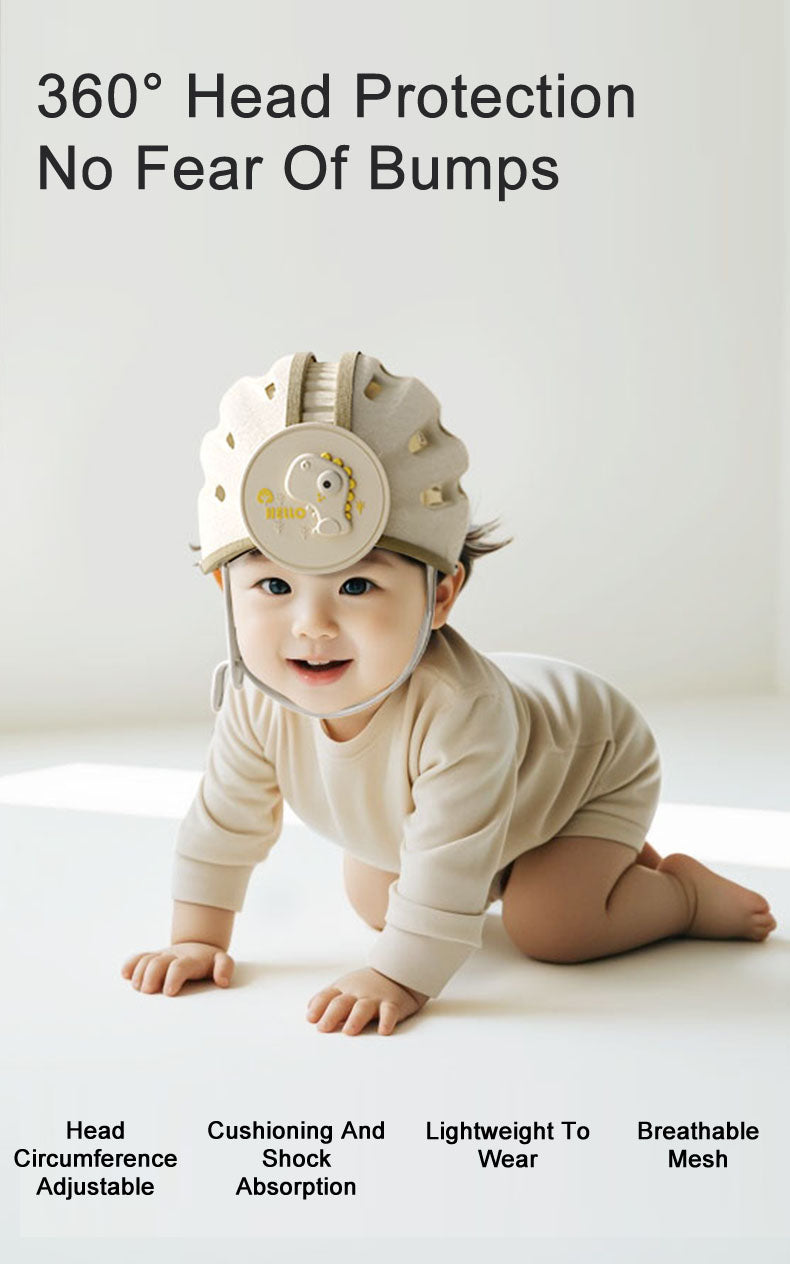 Baby Safety Helmet for flat head with Soft Cushion Harness Set