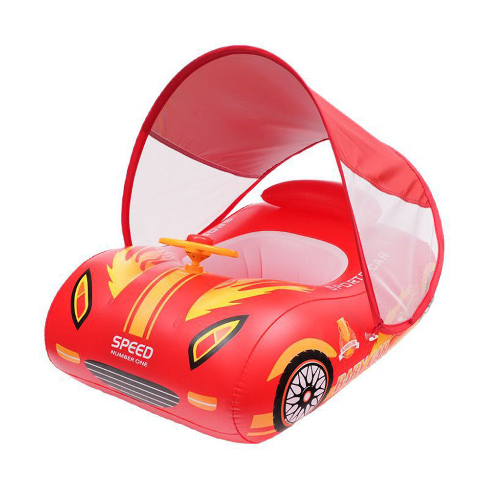 Baby Infant Swimming Pool float Sunshade Inflatable Sports Car Style