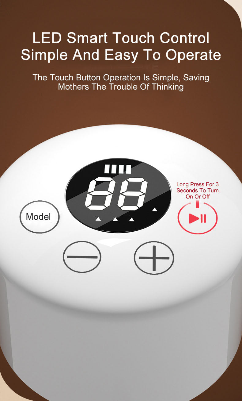 Electric breast pump portable silent integrated strong suction