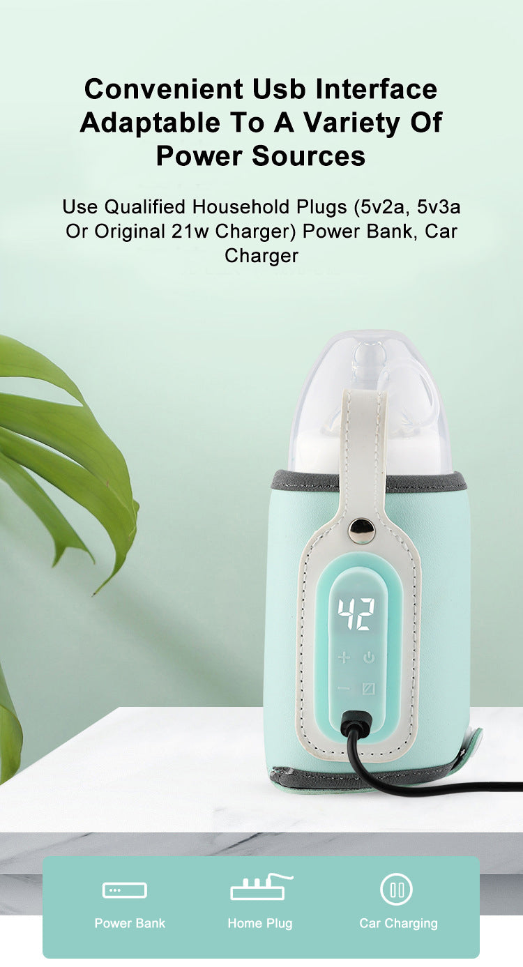 Baby Bottle Warmer with Digital Display Bottle Cover