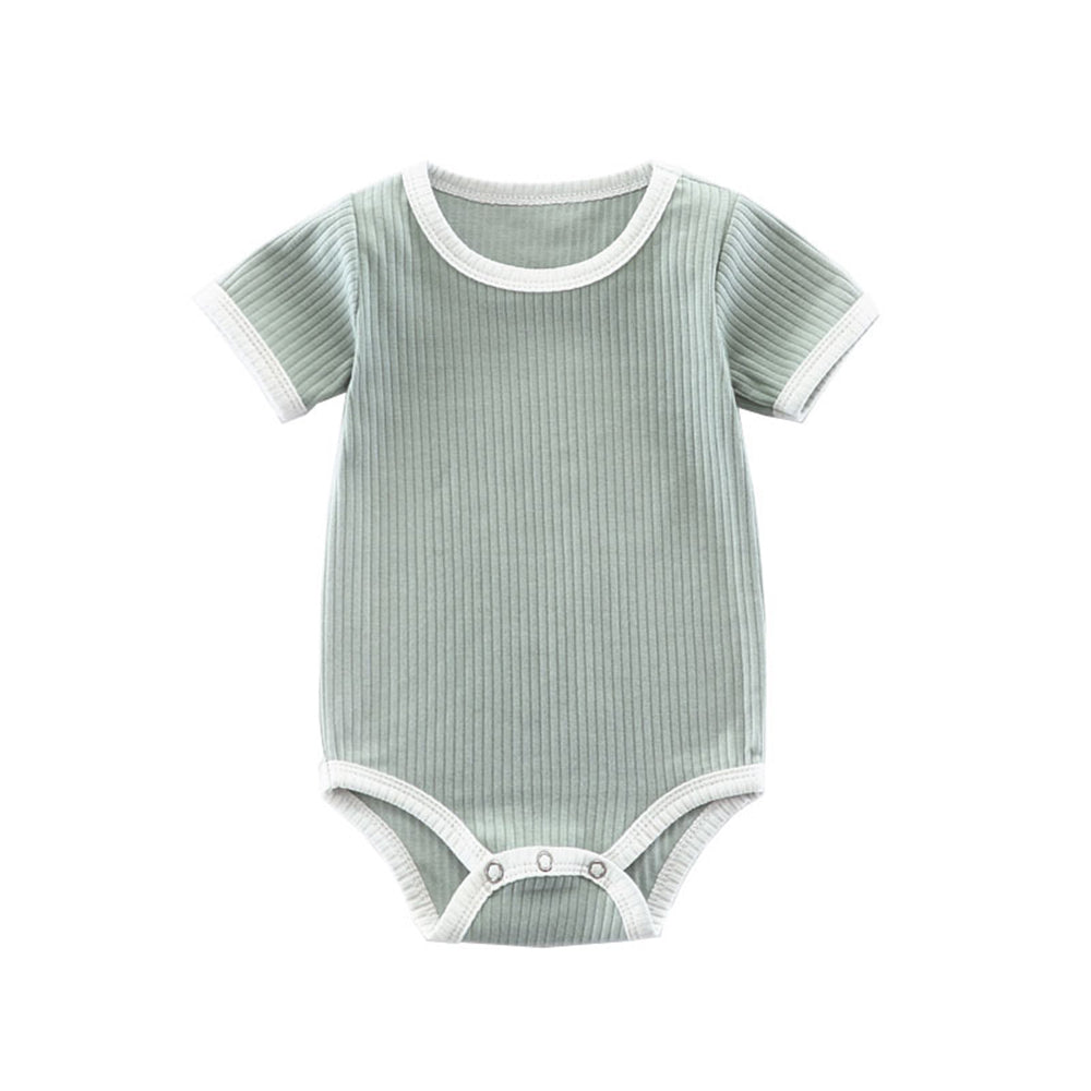 Baby Newborn crawling clothes ribbed jumpsuit triangle romper