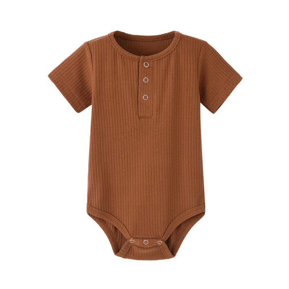 Newborn baby crawling romper ribbed Jumpsuit