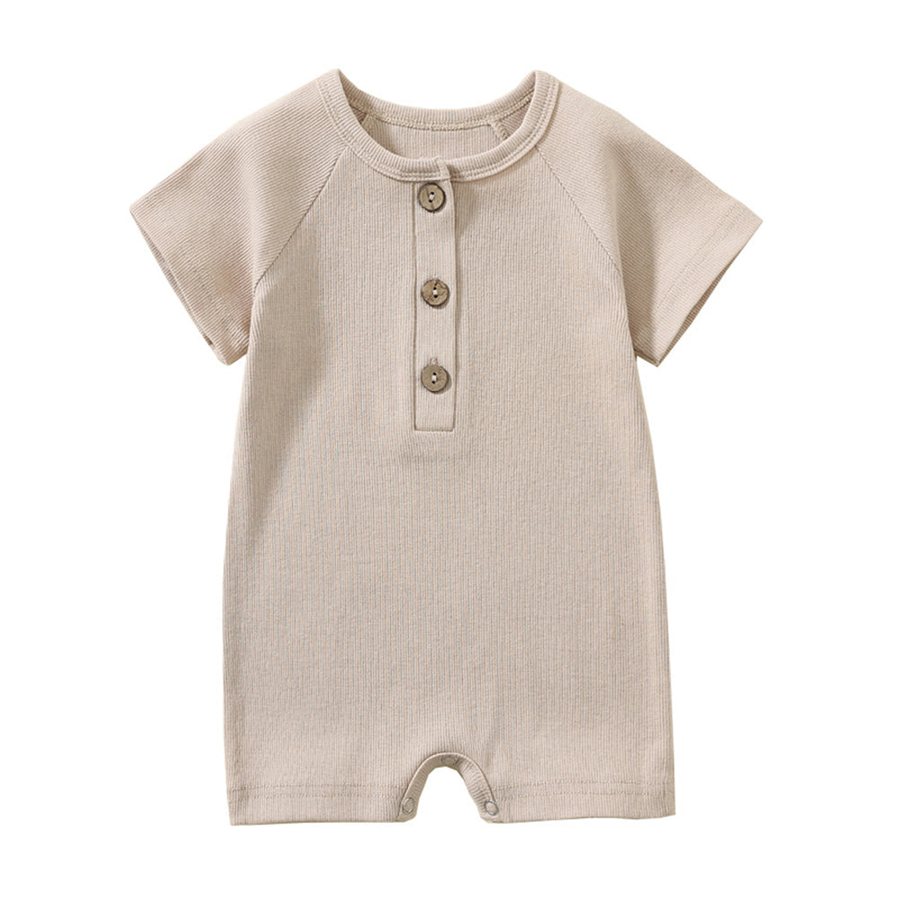 Baby summer short-sleeved onesie cotton thin newborn crawling romper