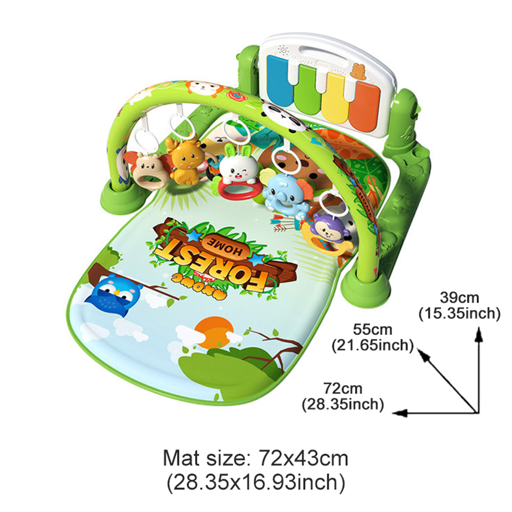 Baby Activity Gym Toy Play Game Mat Newborn with Music Pedal Piano