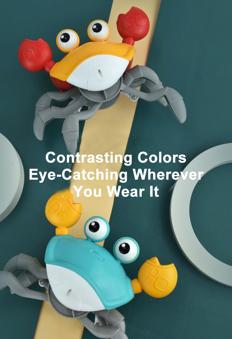 electric Crawling crab toy rechargeable luminous music for Baby Newborn