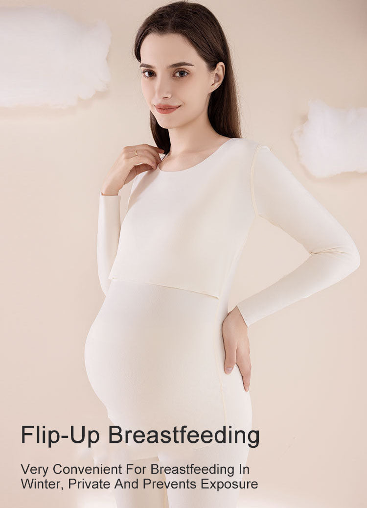 Postpartum Nursing Pajamas Set: Soft Breastfeeding Nightwear