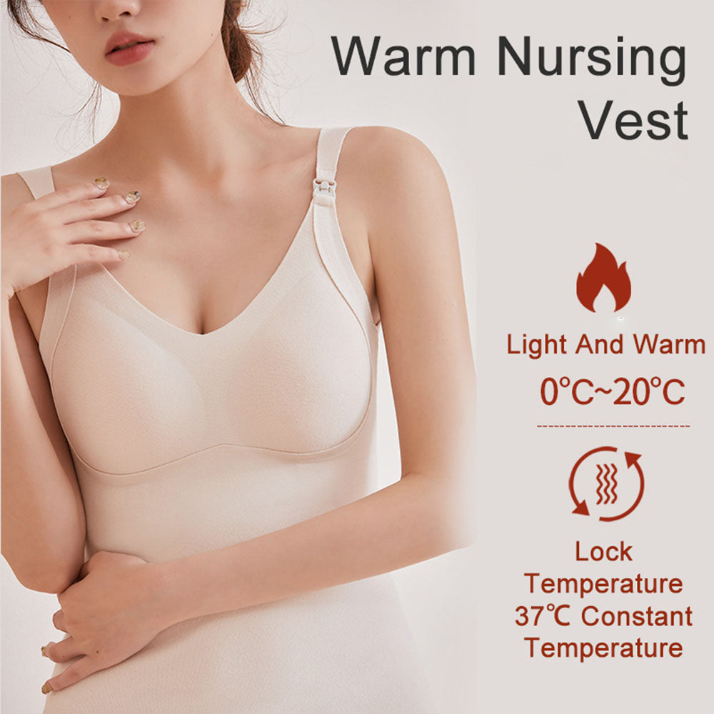 Wirefree Nursing Bras: Thermal Support Vests for Breastfeeding Comfort