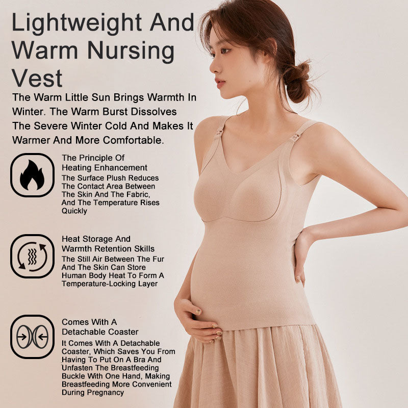 Wirefree Nursing Bras: Thermal Support Vests for Breastfeeding Comfort