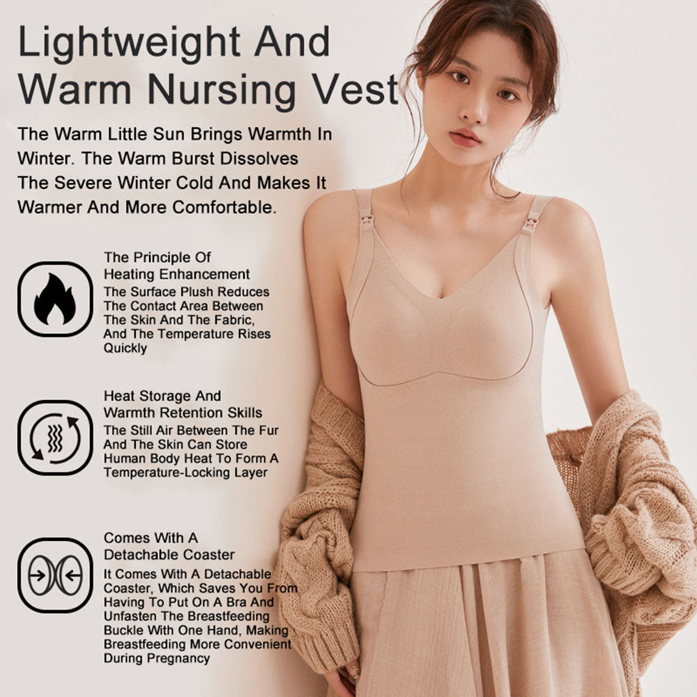 Wirefree Nursing Bras: Thermal Support Vests for Breastfeeding Comfort