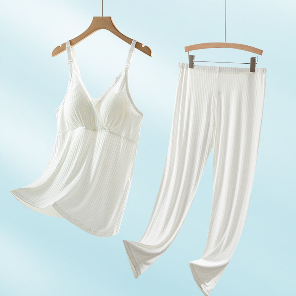 Nursing PJS Sleepwear Pajamas Suit Soft Confinement Wear