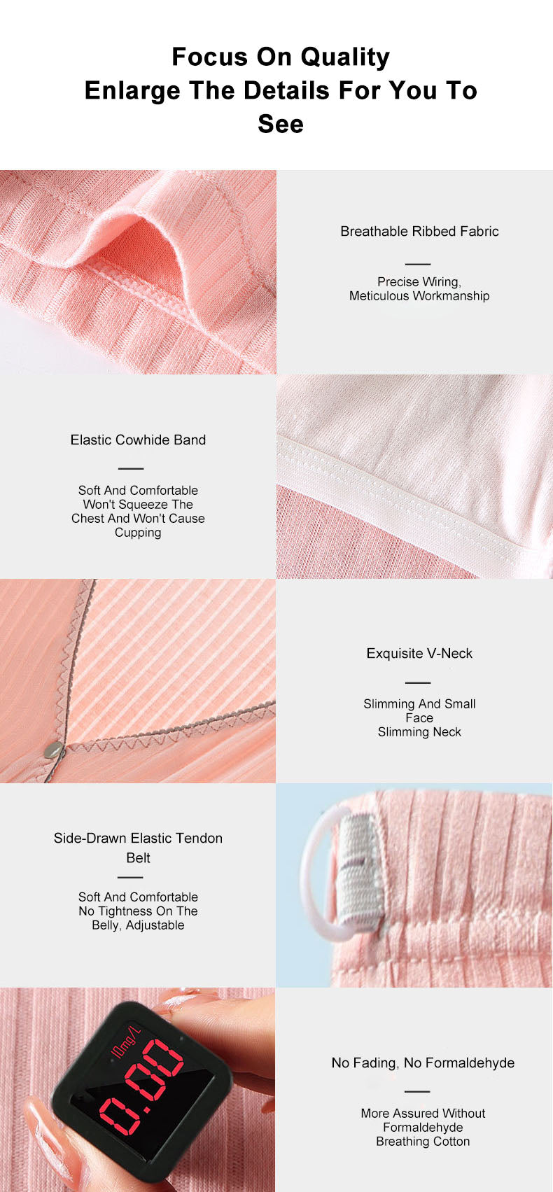 Nursing Breastfeeding Long-sleeved Pajamas Suit