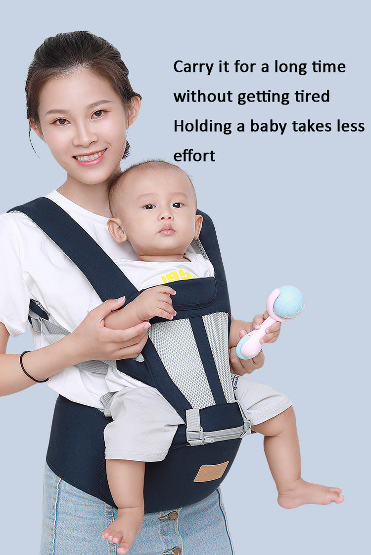 Ergonomic Baby Carrier with Hip Seat – 6-in-1 Multi-Way for Newborns to Toddlers