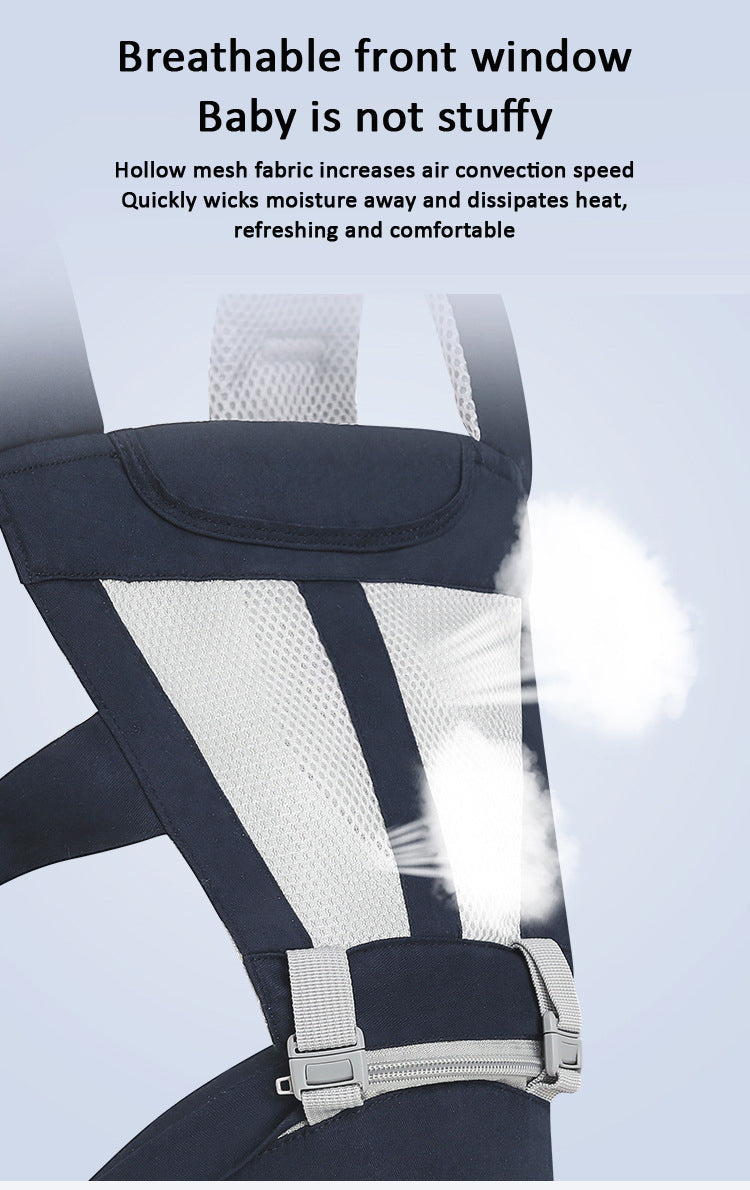 Ergonomic Baby Carrier with Hip Seat – 6-in-1 Multi-Way for Newborns to Toddlers