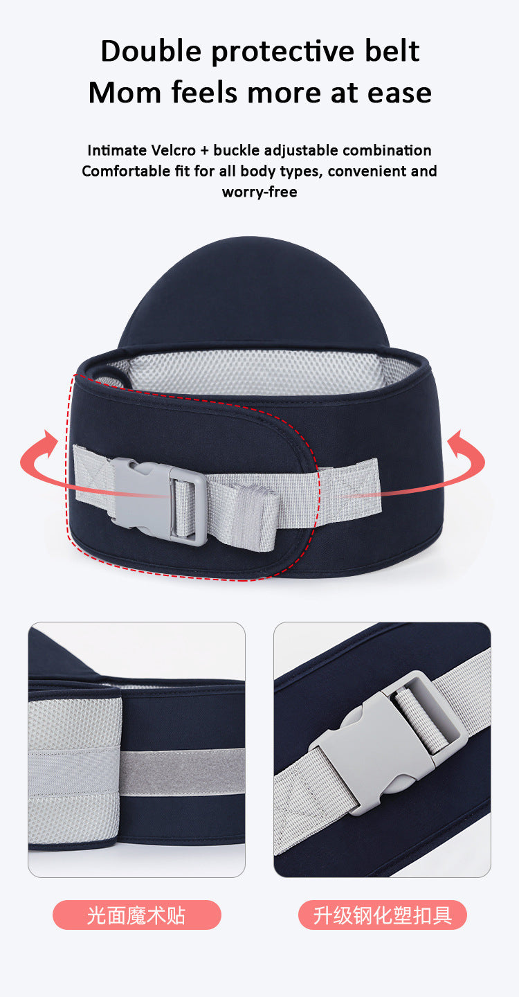 Ergonomic Baby Carrier with Hip Seat – 6-in-1 Multi-Way for Newborns to Toddlers