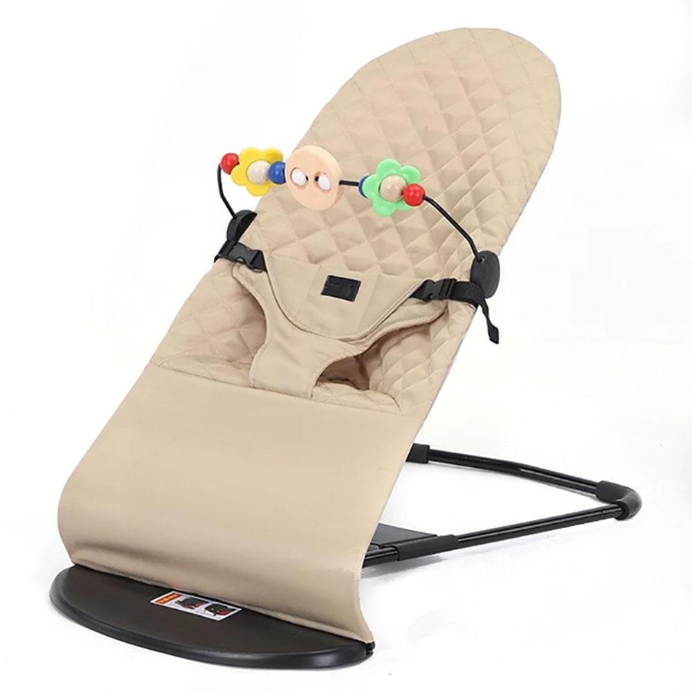 Baby Rocker Bouncer Rocking Chair Cozy Adjustable with Toy Music
