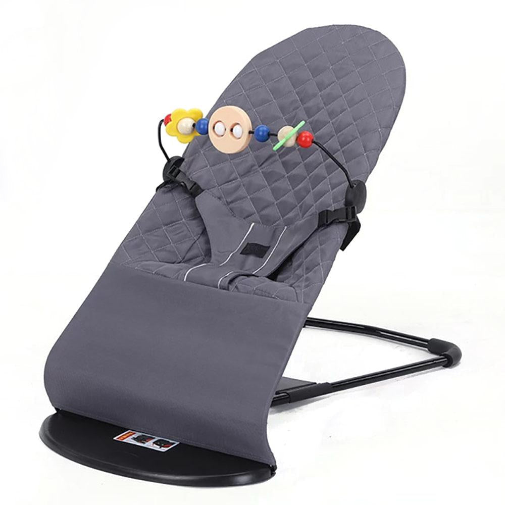 Baby Rocker Bouncer Rocking Chair Cozy Adjustable with Toy Music
