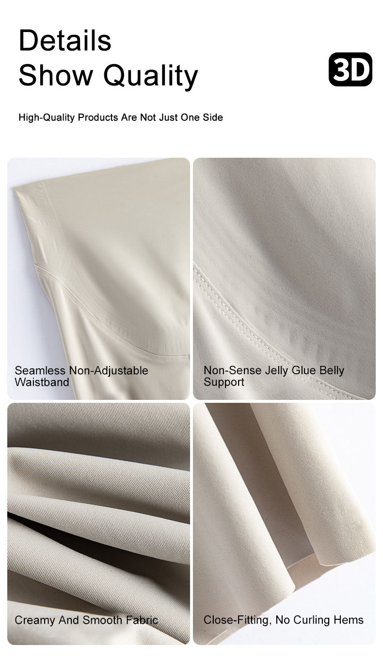 Anti-Slip Belly Support Leggings Mid-length | Full Coverage